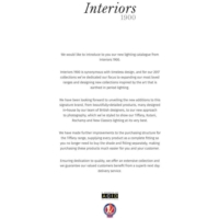 灯饰设计 Interiors 1900 2017年国外复古灯饰灯具设计目录