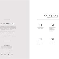 灯饰设计 Matteo 2018年欧美现代简约风格灯具设计图册
