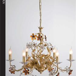 灯饰设计 ARTE LUCE 2019年欧式田园花草灯具设计电子目录