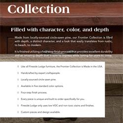 家具设计 Fireside Lodge 2020年美国纯手工实木家具素材图片