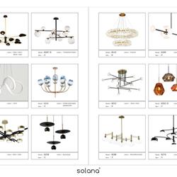 灯饰设计 Solana 2020年欧美现代时尚轻奢吊灯设计素材