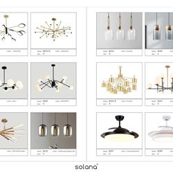 灯饰设计 Solana 2020年欧美现代时尚轻奢吊灯设计素材