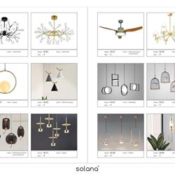 灯饰设计 Solana 2020年欧美现代时尚轻奢吊灯设计素材