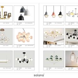 灯饰设计 Solana 2020年欧美现代时尚轻奢吊灯设计素材
