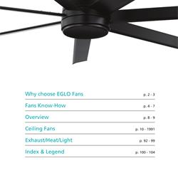 灯饰设计 EGLO 2021年欧美风扇灯吊扇灯设计素材图片