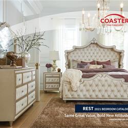 家具设计图:Coaster 2021年欧美卧室家具设计素材图片