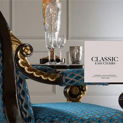 家具设计 Mariner 欧美新古典豪华家具单人位沙发素材图片