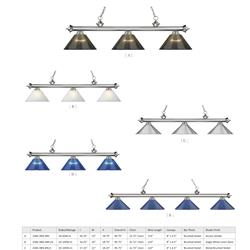 灯饰设计 Z-Lite 2022年欧美台球馆灯具设计素材图片