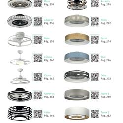 灯饰设计 Fabrilamp 2024年欧美室内LED风扇灯吊扇灯设计素材l图片