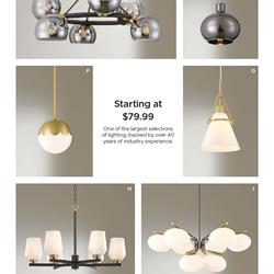 灯饰设计 Lamps Plus 2025年8月美国热销灯饰产品电子图册