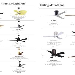 灯饰设计 Matthews 2025年欧美风扇灯吊扇灯设计电子图册