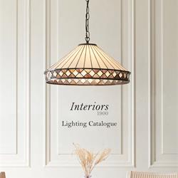 灯饰设计图:Interiors 1900 2025年欧美蒂芙尼艺术灯饰设计电子目录