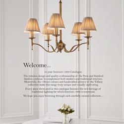 灯饰设计 Interiors 1900 2025年欧美蒂芙尼艺术灯饰设计电子目录