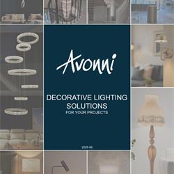 灯饰设计图:Avonni 2025年欧美定制工程灯饰设计图片目录
