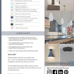 灯饰设计 Justice Design 2025年新品美式简约时尚灯具产品图片目录