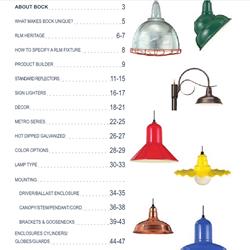 灯饰设计 Bock 美国RLM工具照明灯具产品图片电子目录
