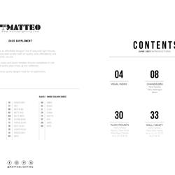 灯饰设计 Matteo 2025年新款灯饰产品图片电子图册
