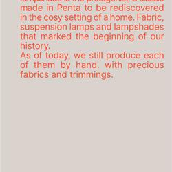 灯饰设计 Penta 2025年意大利面料布艺灯饰设计图片电子目录