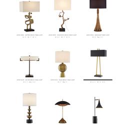 灯饰设计 Currey & Company 2025年美国台灯设计产品图片目录