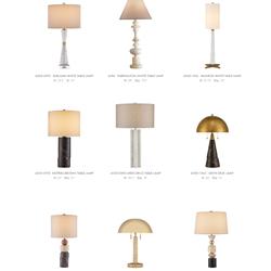 灯饰设计 Currey & Company 2025年美国台灯设计产品图片目录