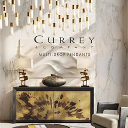 灯饰设计图:Currey & Company 2025年美国多头吊灯设计产品图片目录