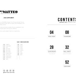 灯饰设计 Matteo 2026年新款灯饰产品图片电子图册