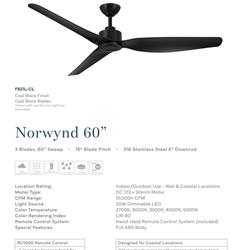 灯饰设计 Minka Aire 2026年新款美国风扇灯吊扇灯设计产品图片