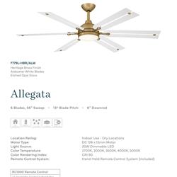 灯饰设计 Minka Aire 2026年新款美国风扇灯吊扇灯设计产品图片