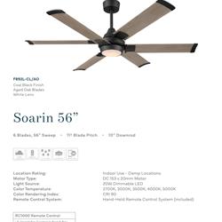 灯饰设计 Minka Aire 2026年新款美国风扇灯吊扇灯设计产品图片