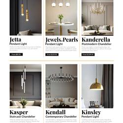 灯饰设计 Mod 2025年冬季美国现代时尚灯饰图片电子画册