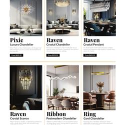 灯饰设计 Mod 2025年冬季美国现代时尚灯饰图片电子画册