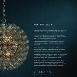 灯饰设计 Currey & Company 2026年美国灯饰设计灵感指南