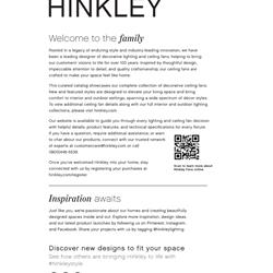 灯饰设计 Hinkley 2026年美式现代风扇灯吊扇灯电子目录