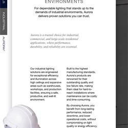 灯饰设计 AURORA 2026年英国现代建筑功能性照明产品目录
